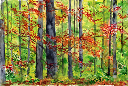 Click painting to link to Heron Dance web page